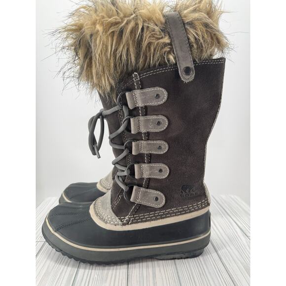 Sorel Joan of Arctic Women's 6.5Gray Leather Waterproof Insulated Winter Boot - Picture 3 of 10